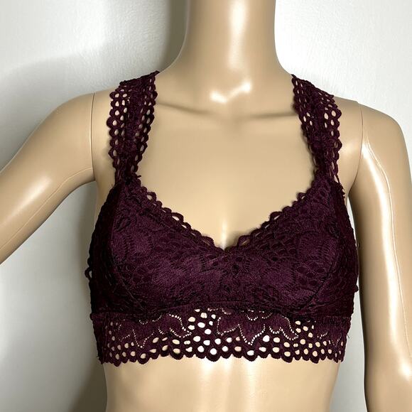 aerie Other - Aerie Purple Lace Racerback Bralette